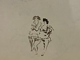 Waiting for Visitors (recto); Two Women (verso), Jules Pascin (American (born Bulgaria), Vidin 1885–1930 Paris), Black crayon with white pigment on wove paper (recto); brush and brown ink (verso)